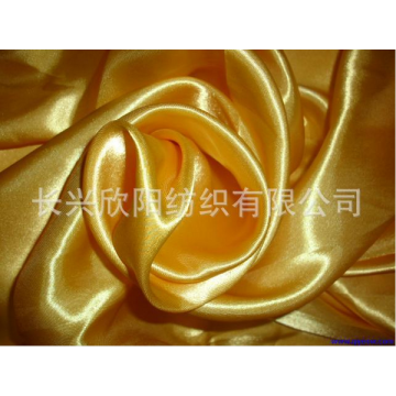 Crumpled polyester satin fabric